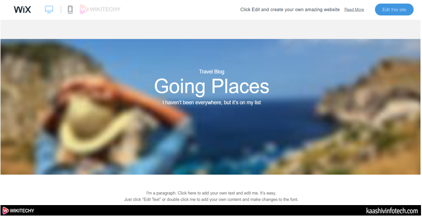  Edit Site Template