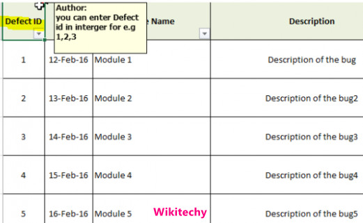 Bug Report Template
