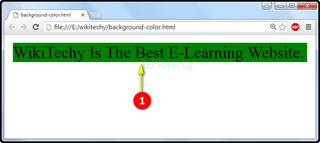 html background