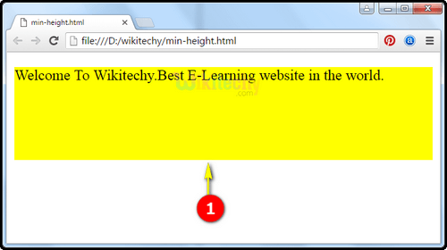 min width css