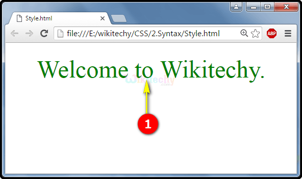 CSS Syntax Output