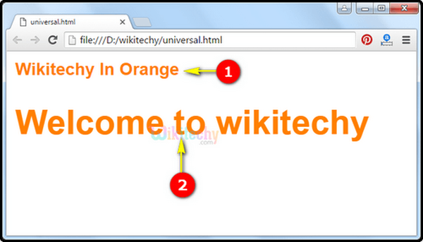 Output CSS Universal Selector