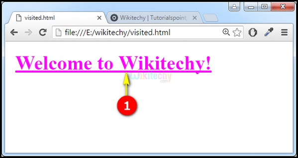 Output3 CSS A Visited