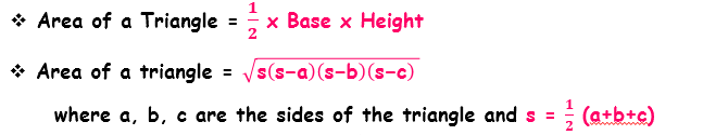 Area of a Triangle