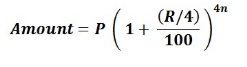 When interest is compounded Quarterly