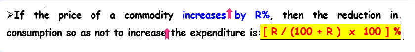 Percentage Commodity Increase
