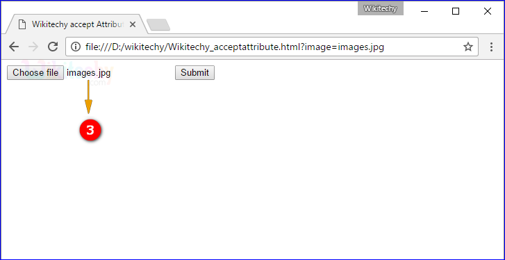 accept Attribute Tag Output