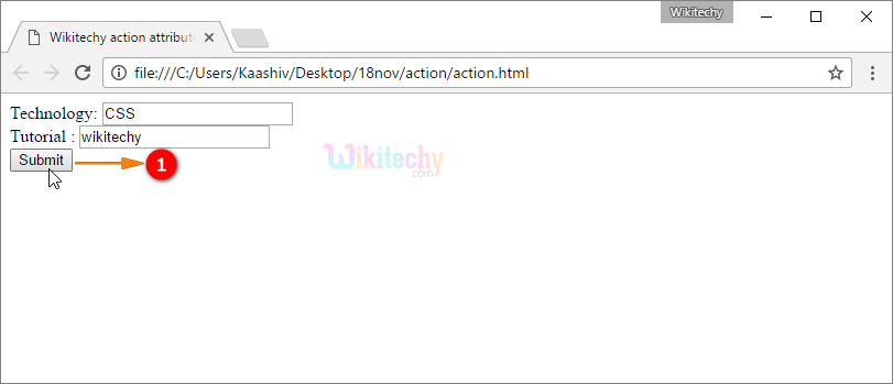 action Attribute Output