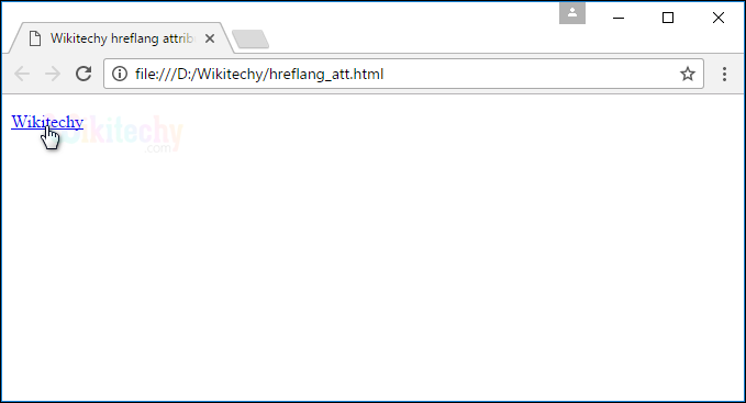 hreflang Attribute Output