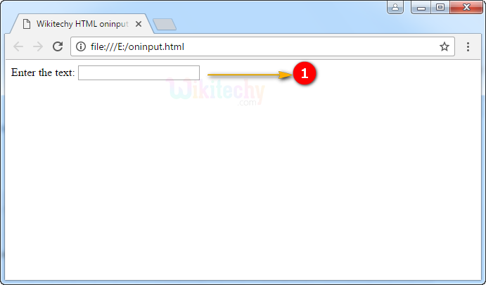 oninput Attribute Output