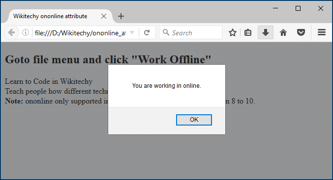 ononline Attribute Output