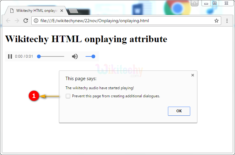 onplaying Attribute Output
