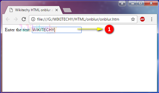 onblur Attribute Output part-1