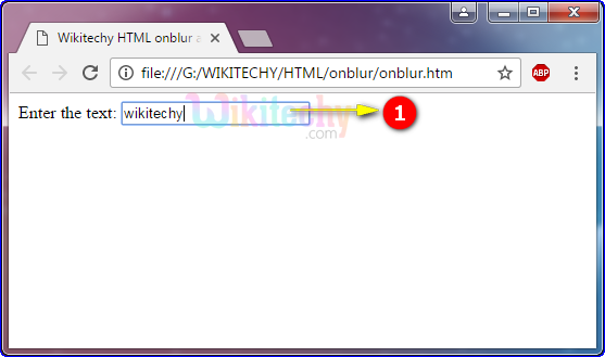onblur Attribute Output part-2 text turns into lowercase