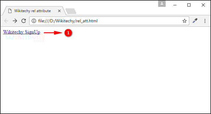 rel Attribute Output