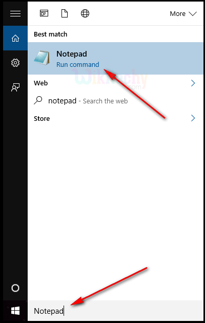 how to open notepad