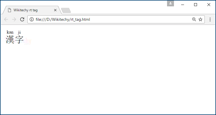 <rt> Tag Output