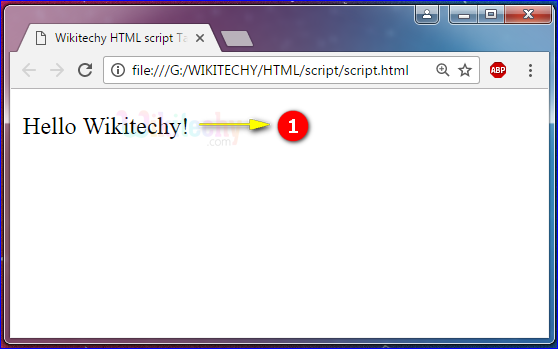 <script> Tag Output