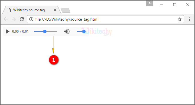 output for source tag