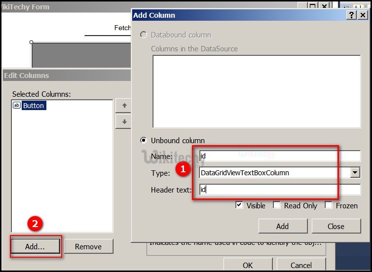  c-sharp button column3