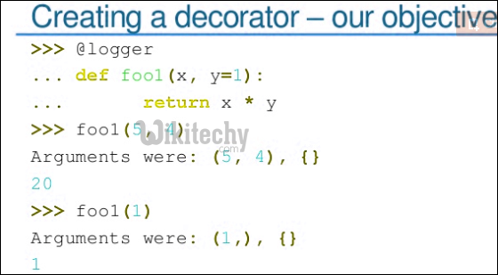 creating decorator