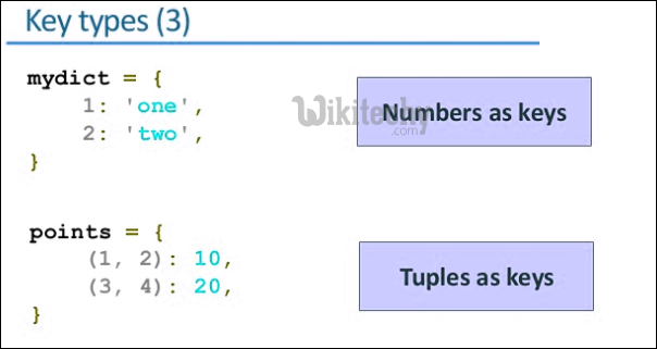 python key types